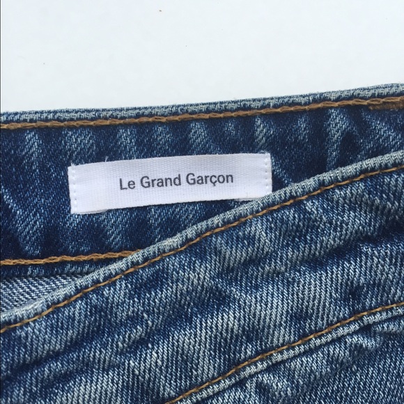 SOLD Frame Denim Le Grand Garçon Cropped Denim - Picture 3 of 4