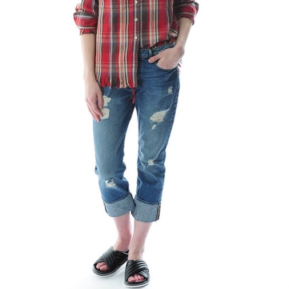 SOLD Frame Denim Le Grand Garçon Cropped Denim - Picture 4 of 4