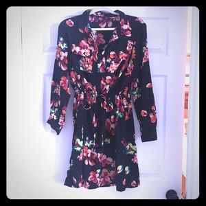Black Floral Dress, xxl