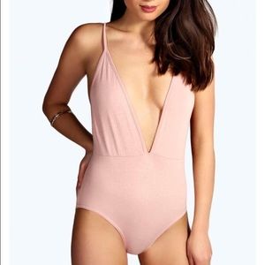 NUDE BOOHOO BODYSUIT!! Size 10 UK, size 6 US!!