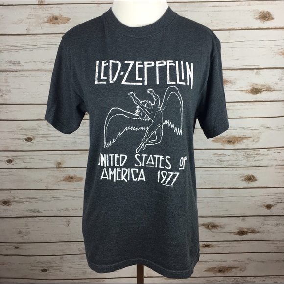 Vintage Tops - [Vintage] Led Zepplin Replica Concert Graphic Tee