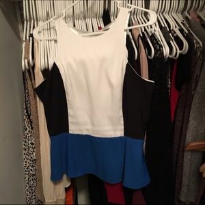 Color block peplum