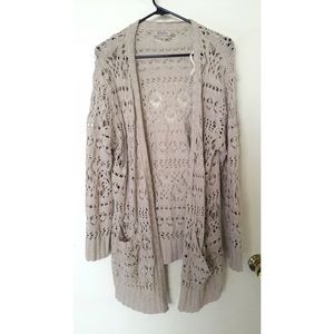 Lucky Brand Open Knit Cardigan