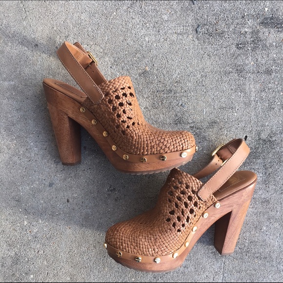 **SOLD** Tory Burch "Widdianne" Woven Clogs - Picture 2 of 4