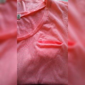 cute bright pink striped shirt!