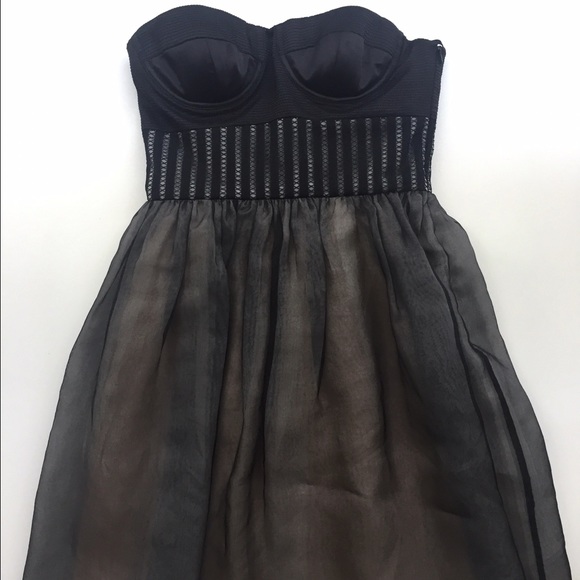 SOLD Vera Wang Lavender Strapless Bustier Dress - Picture 4 of 4