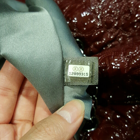 Chanel Vinyl Embroidered Camellia Tote, Bordeaux - Picture 3 of 6