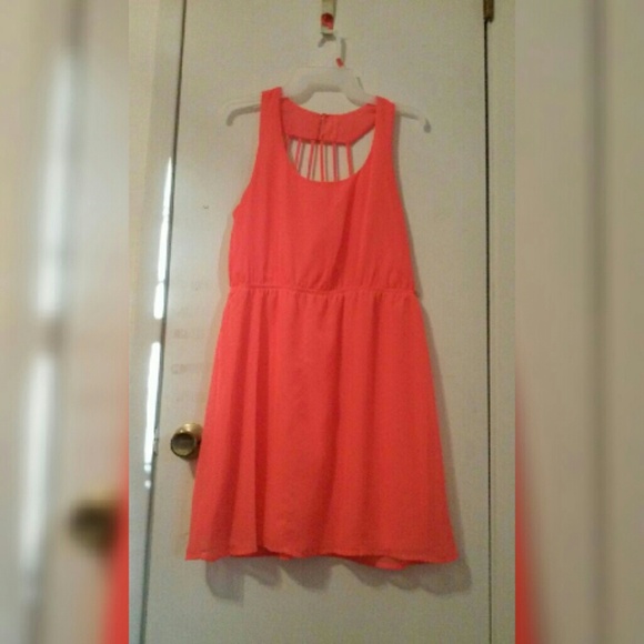 bright pink dress