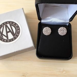 Kara Ackerman GemGirl Pavé Disc Earrings