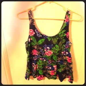 Express peplum tank