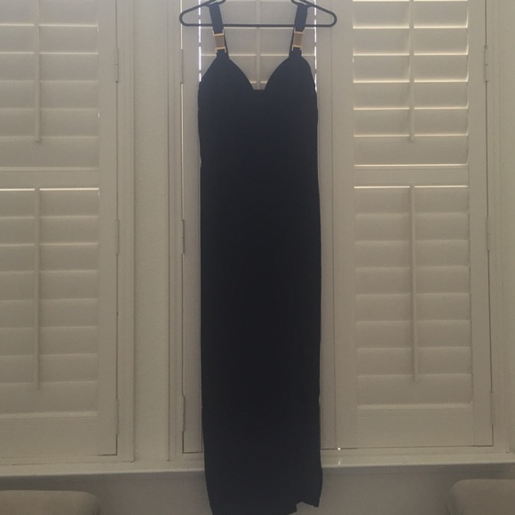 Long black dress by Rampage