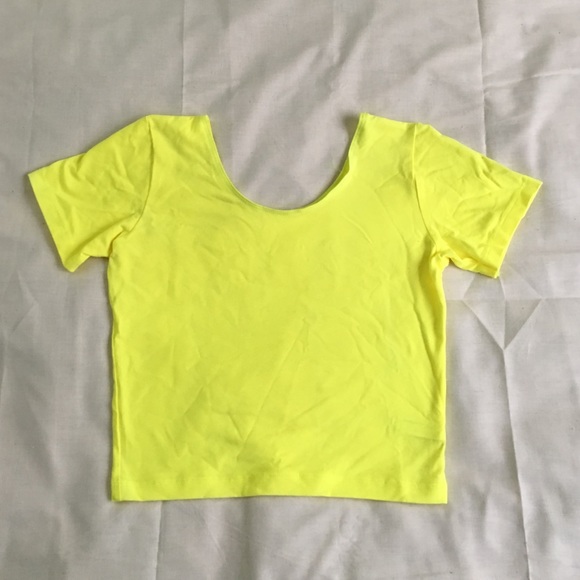 Neon Yellow Crop Top