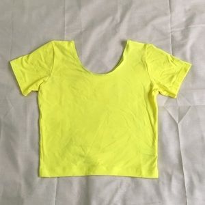 Neon Yellow Crop Top