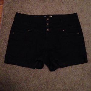 Black high waisted shorts