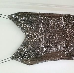 Aidan Mattox Beaded Dress Gatsby Style