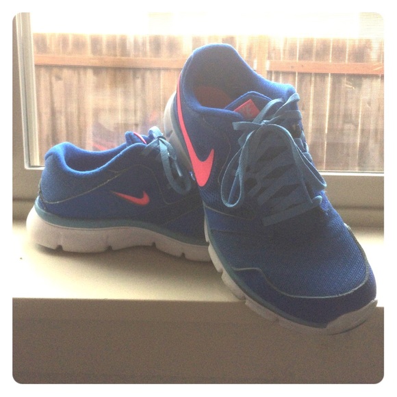 Blue & Pink Nike Shoes