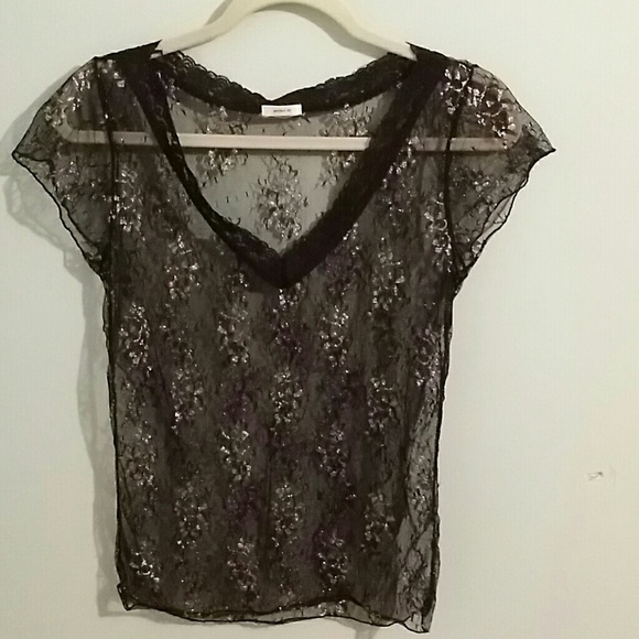 💥💥 Perfect Fit Black Lace Short Sleeve Shirt