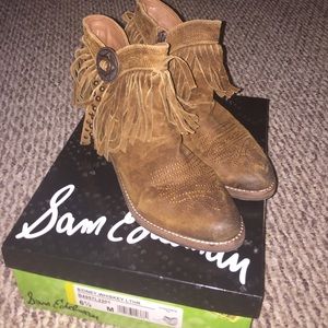 Sam Edelman Whiskey Leather Booties