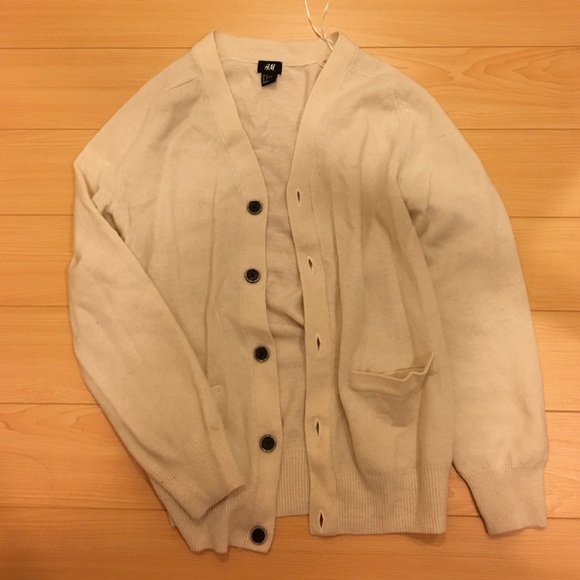 H&M cream knitted cardigan