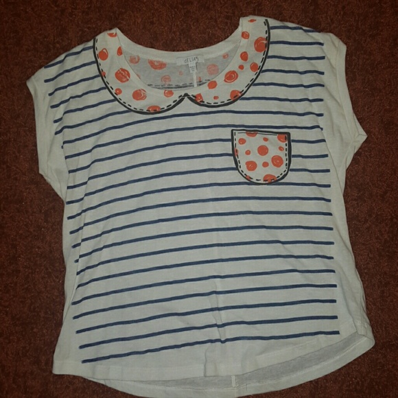 Peter Pan Collar Graphic Crop Tee
