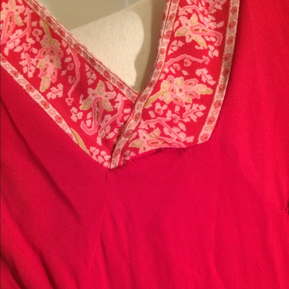 Elie Tahari boho feminine pink floral paisley - Picture 4 of 9