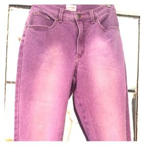 Purple/lavender vintage jeans.