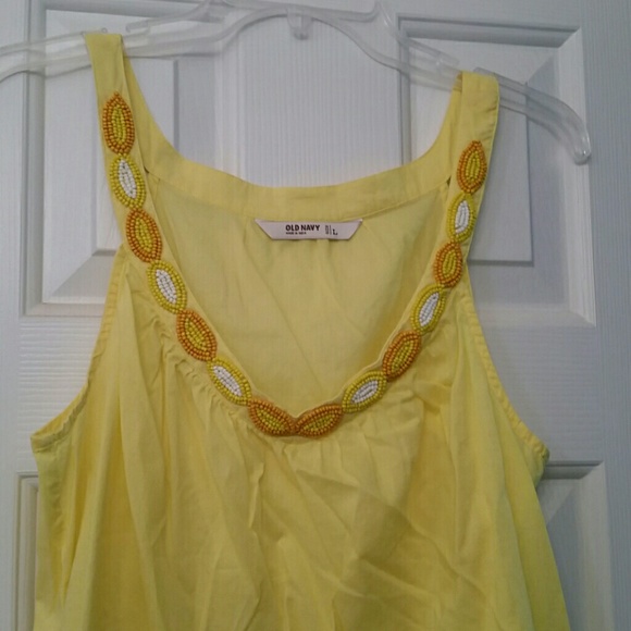 Old Navy beaded tank top - Picture 1 of 4
