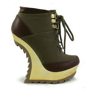 Olive Heelless Booties
