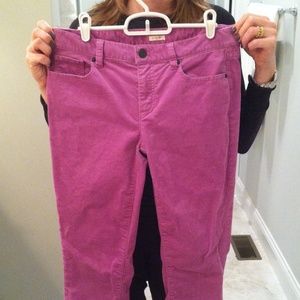 Jcrew toothpick corduroy pants
