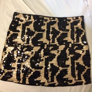 Sequin Mini Skirt
