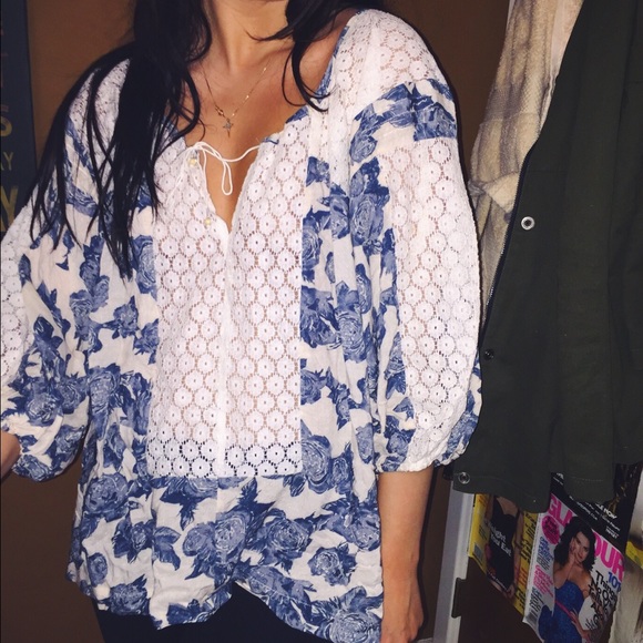 Free People peasant shirt