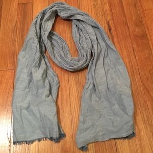 Blue Faux Jean Scarf