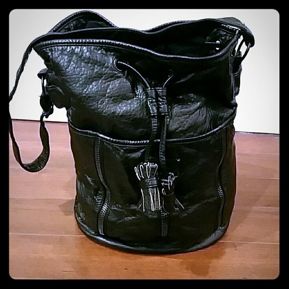 Billabong faux leather bucket bag
