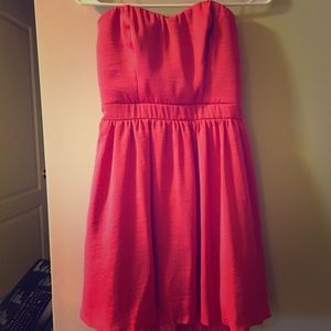 Red party dress