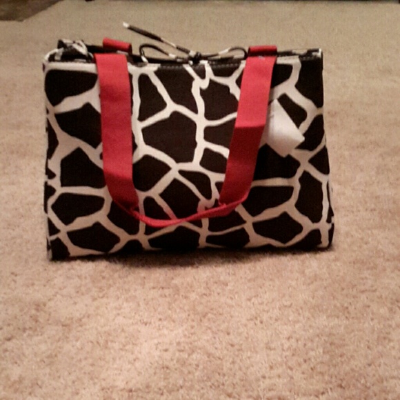 GIRAFFE PRINT TOTE NWT
