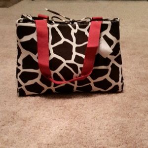 GIRAFFE PRINT TOTE NWT
