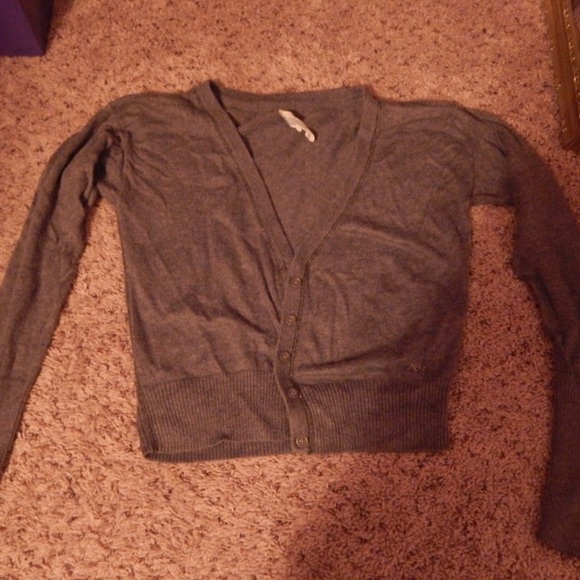 Gray Aeropostale cardigan.