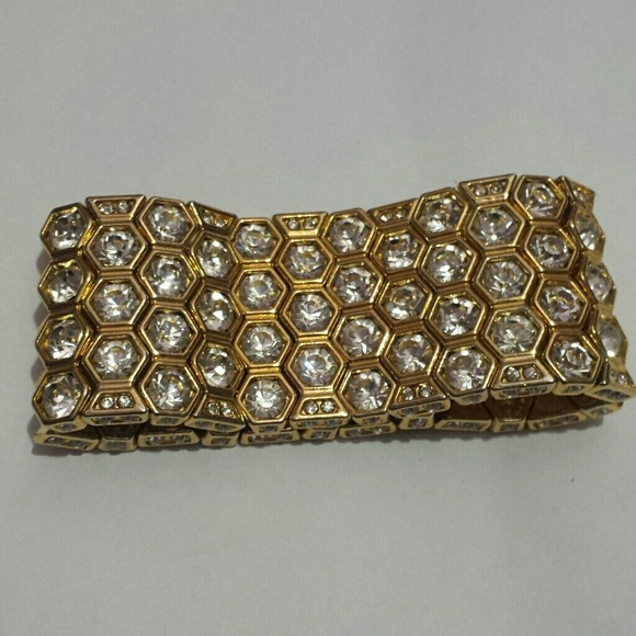 Gold and diamond bracelet