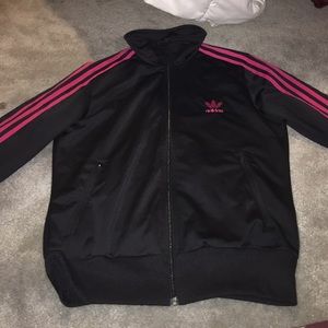 black & pink Adidas jacket