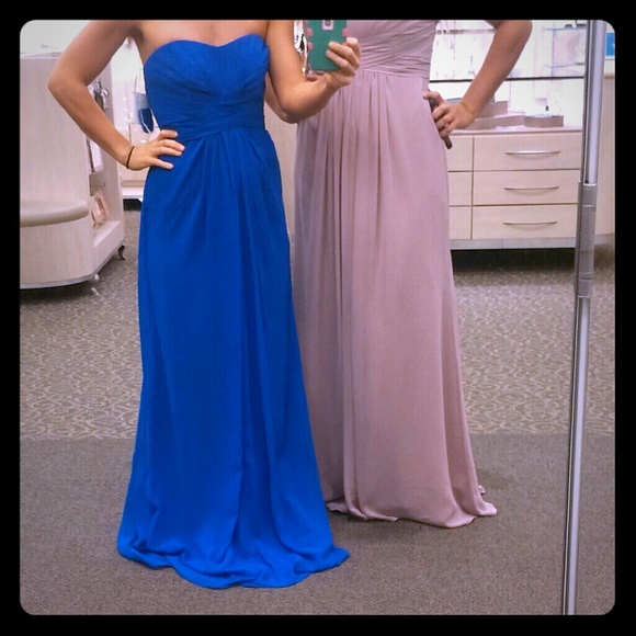 Floor length bridesmaid dress. - Picture 1 of 4