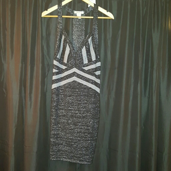 Black and silver dress