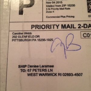 Reserved for Caroline Webb