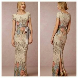 Anthropologie BHLDN floral lace maxi grown