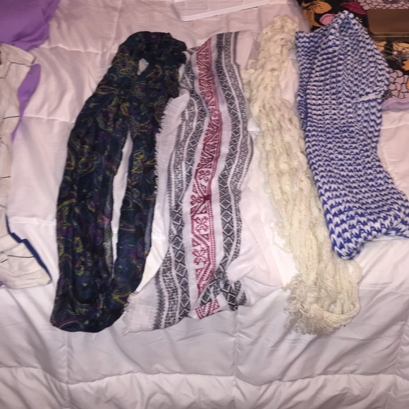 Scarves.  20$ for all of 3.50 for each