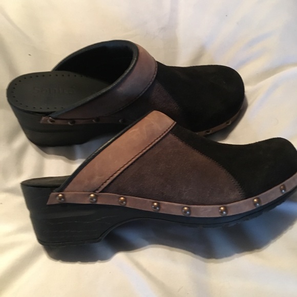 Suede Clogs