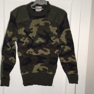 Heavy, Camouflage, Military Sweater