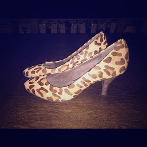 Nicole real cowhide with leopard print