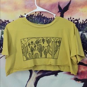 Cactus crop top