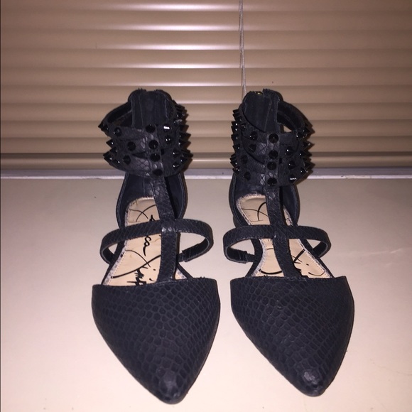 Jessica Simpson Noway Spiked Ankle Strap Flat