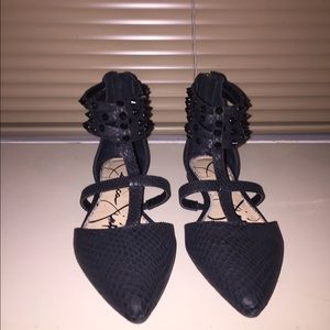 Jessica Simpson Noway Spiked Ankle Strap Flat